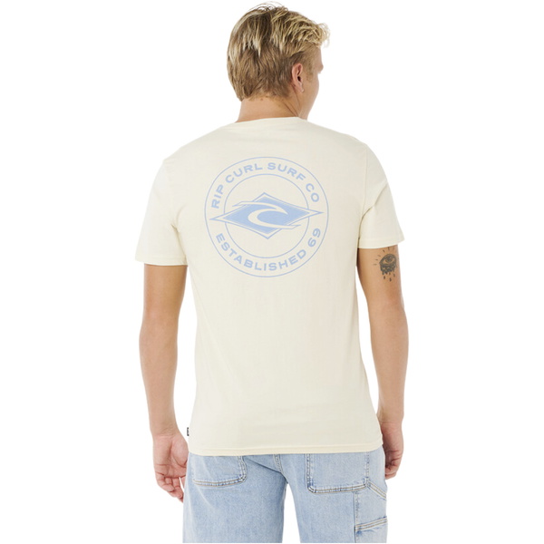 2026 Rip Curl Herre Staple Tee 0TQMTE - Lemon Ice